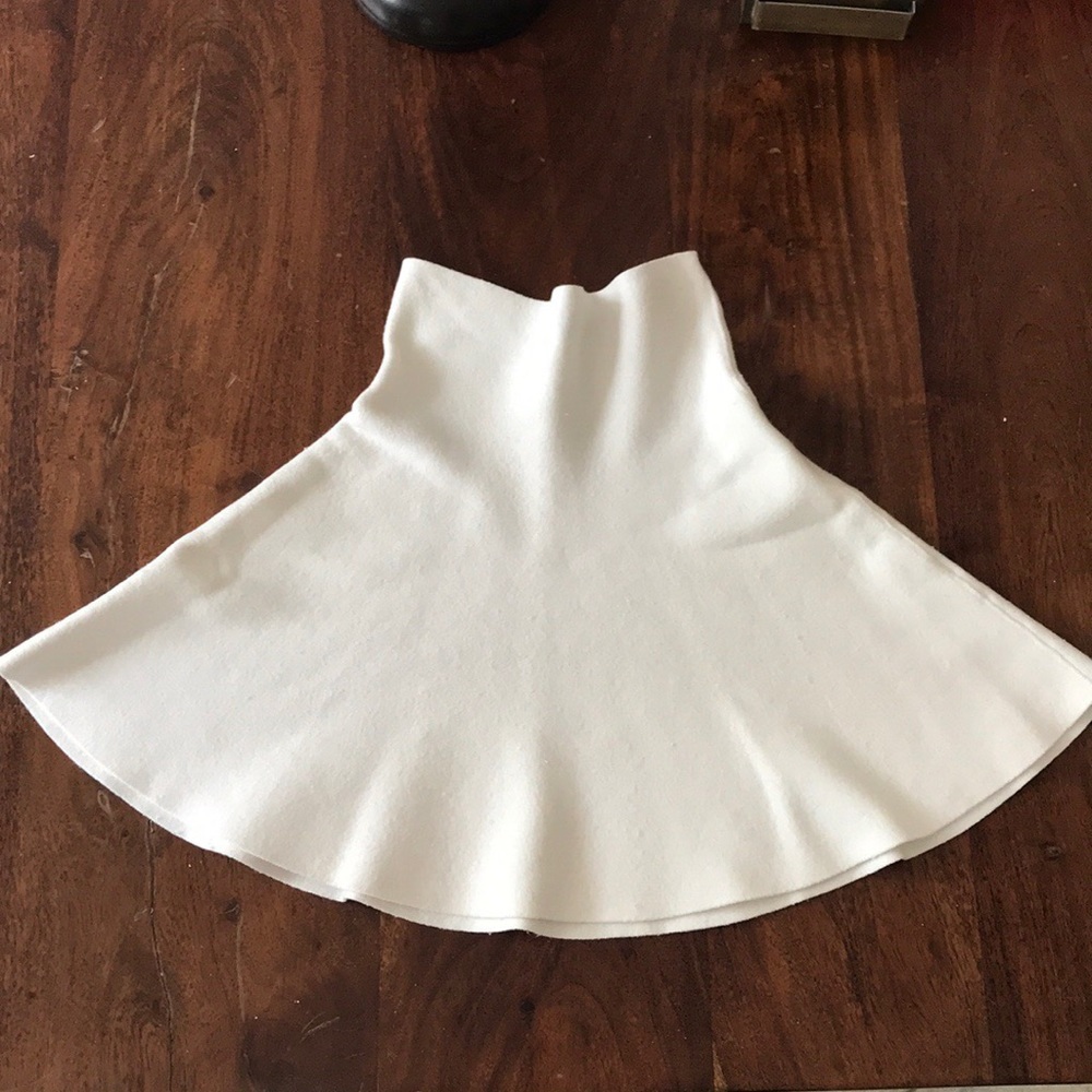 Zara Knit white skirt